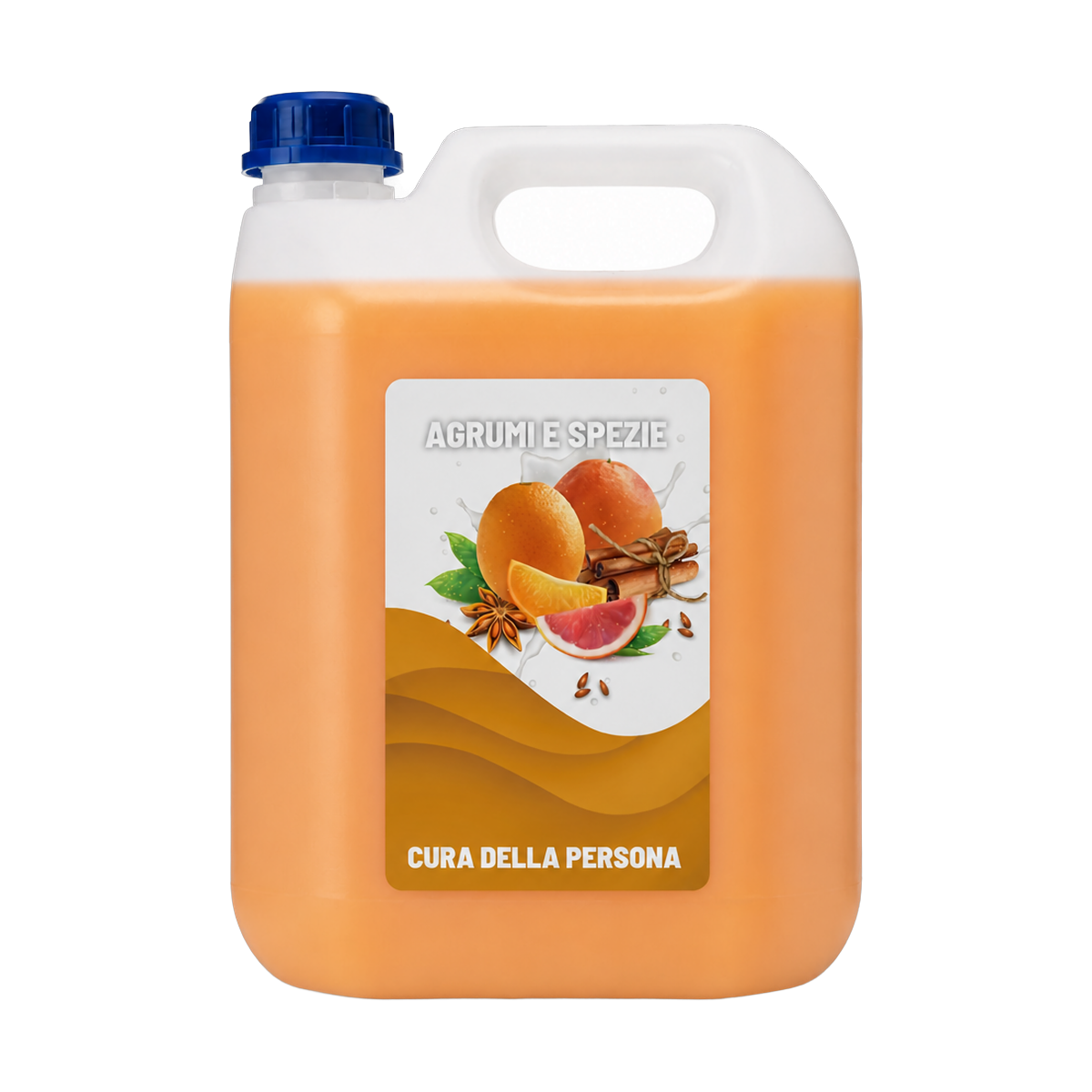 Bagnoschiuma Agrumi e Spezie, tanica da 5 litri
