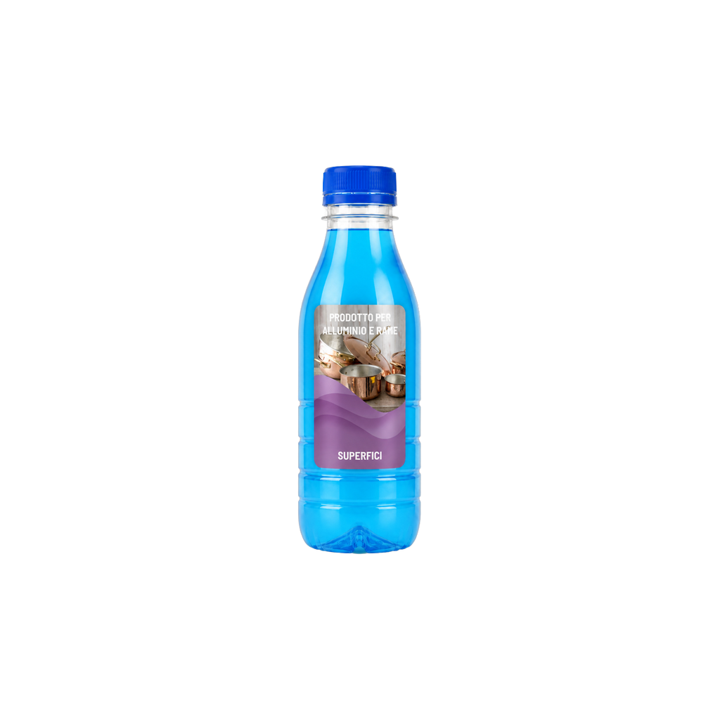 Prodotto Detergente per Alluminio e Rame, flacone da 0,5 litri