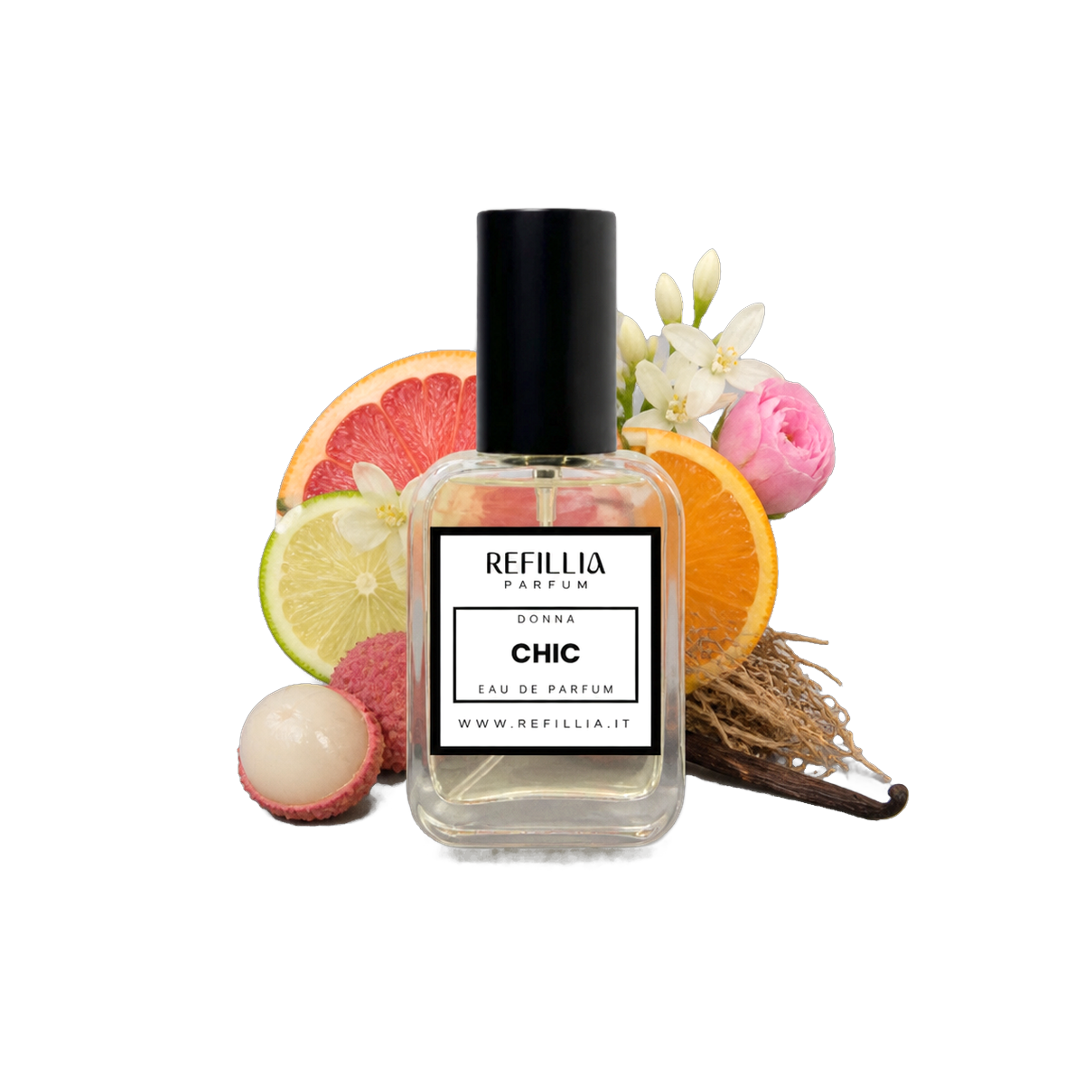 Profumo Donna - Chic, flacone con le note olfattive