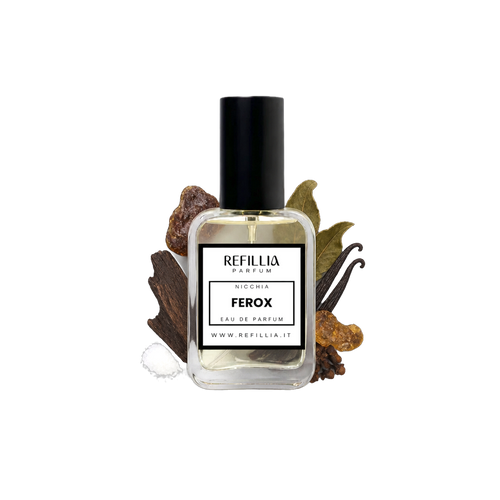 Profumo di Nicchia - Ferox, flacone con le note olfattive