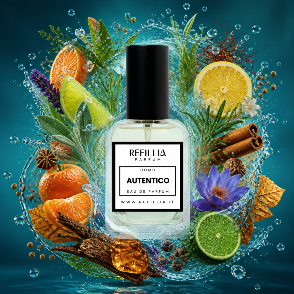 Profumo Uomo Autentico Refillia Parfum con note olfattive